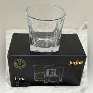 New Luna Old Fashion Whiskey Glasses Set of  2